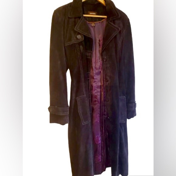 Vintage Danier Purple Suede Leather Jacket - Picture 2 of 16